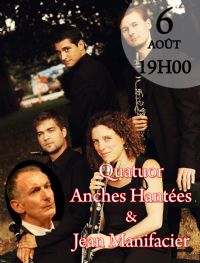 Pas si Classique -  Quatuor Anches Hantées (clarinettes) - Jean Manifacier, récitant. Le samedi 6 août 2016 à BANDOL. Var.  19H00